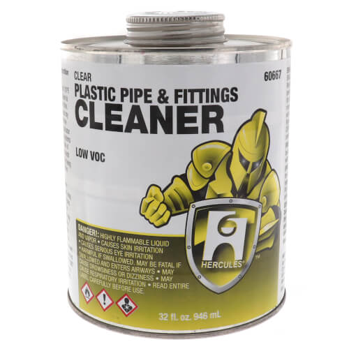 Main product image of 32 oz. Plastic Pipe and Fittings Cleaner (Clear)