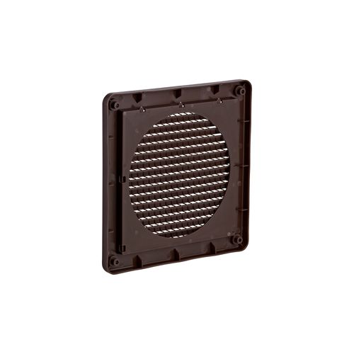 Main product image of 6" Brown Mini Louvered Plastic Fresh Air Intake Vent, Flush Mount