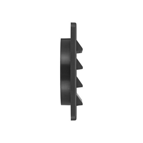 Main product image of 6" Black Plastic Fresh Air Intake Vent w/ Rain Guard, 1" Collar