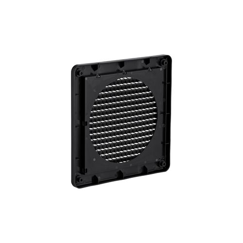 Main product image of 6" Black Mini Louvered Plastic Fresh Air Intake Vent, Flush Mount