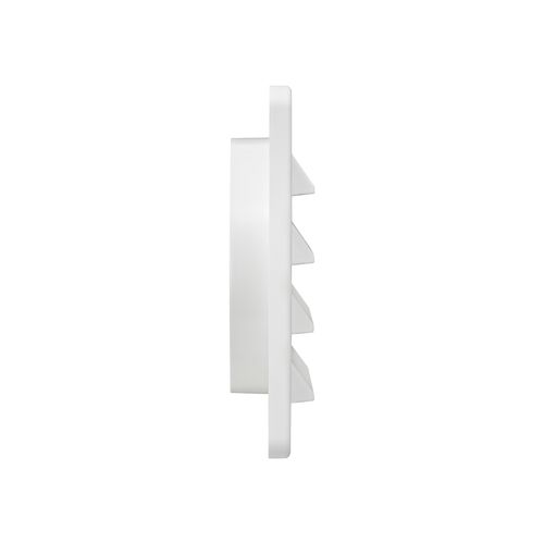 Main product image of 6" White Plastic Fresh Air Intake Vent w/ Metal Bug Screen & Rain Guard, 1" Collar