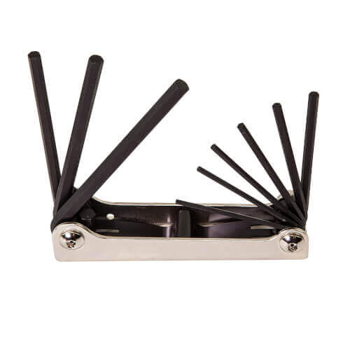 Main product image of 9 Piece, Fold-up Hex Key Set (5/64" to 1/4")
