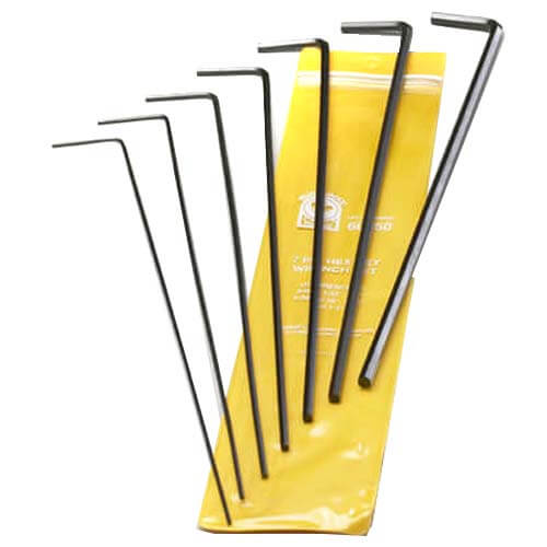 Main product image of 7 Piece, 12" Hex Key Wrench Set (5/64" to 1/4")