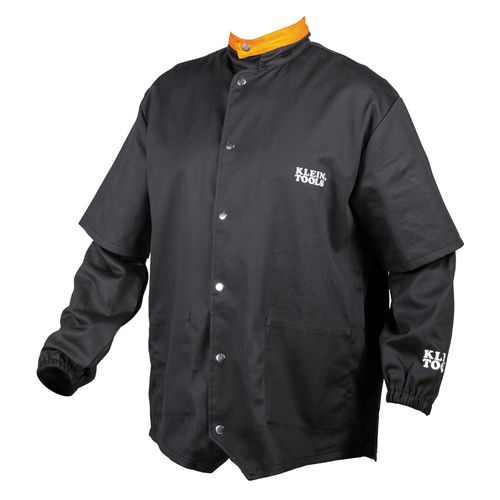 Main product image of Flame-Resistant Welding Jacket w/ Removable Welding Sleeves - XL (Black)