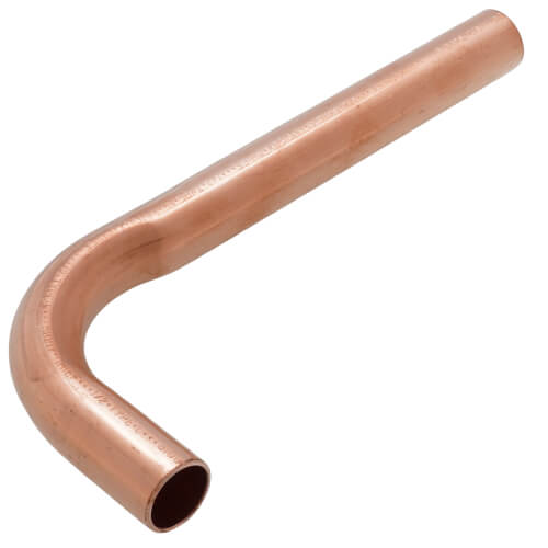1/2" Male Sweat Tub/Shower Pressure Elbow, 1-1/4" Radius, No Lead (2-1/4" x 6")