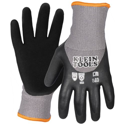 Main product image of Cut Level A4 Winter Knit Dipped Gloves, Touchscreen Capable (Large)