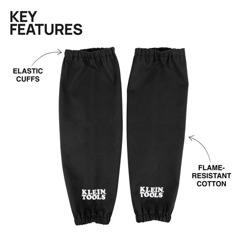 Main product image of Cotton Flame-Resistant Welding Sleeves (Black)