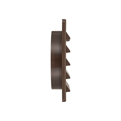 Main product image of 8" Brown Plastic Fresh Air Intake Vent w/ Rain Guard, 1" Collar