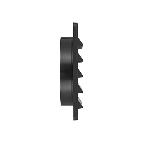 Main product image of 8" Black Plastic Fresh Air Intake Vent w/ Rain Guard, 1" Collar