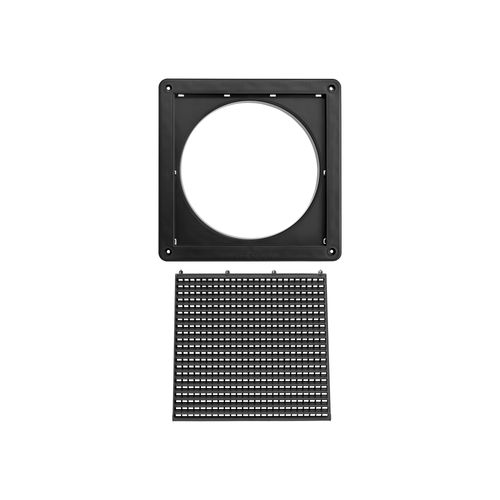 Main product image of 8" Black Mini Louvered Plastic Fresh Air Intake Vent, Flush Mount