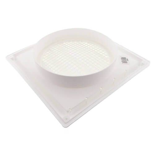 8" Louvered Air Intake Vent (White)