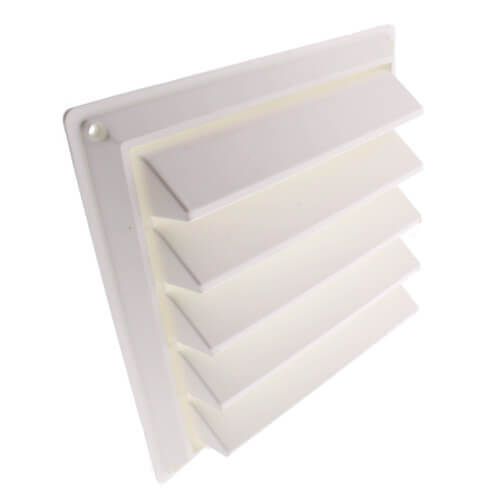 8" Louvered Air Intake Vent (White)