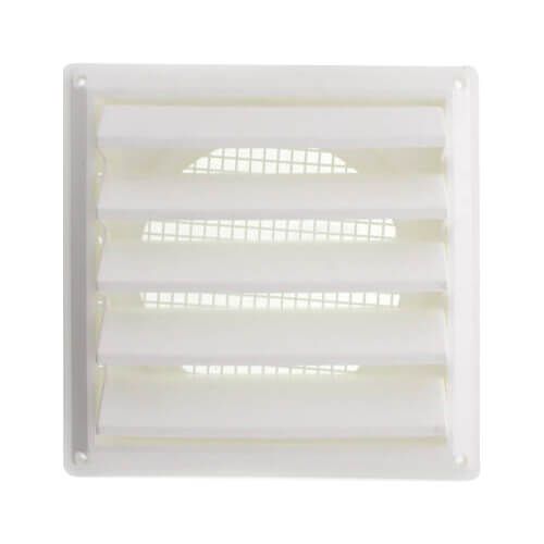 8" Louvered Air Intake Vent (White)