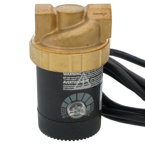 Main product image of Ecocirc Circulator w/ Adjustable Thermostat & Plug, Lead Free Brass (1/2" FPT)