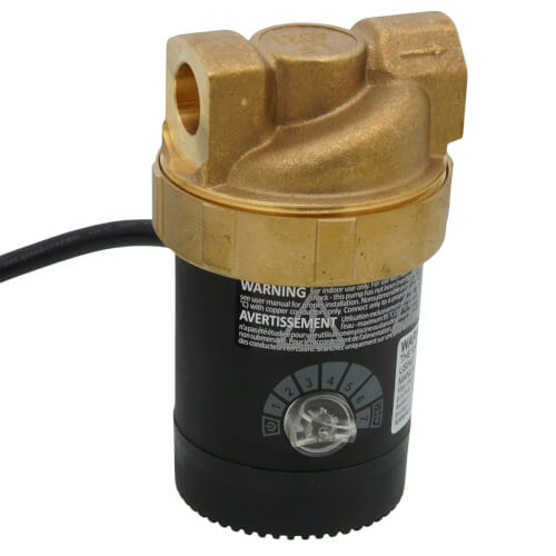 Main product image of E1-BCSVNNNW-01 Circulating Pump w/ Adjustable Speed and Plug (1/2" Sweat)