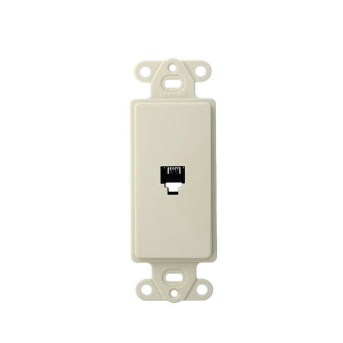 Main product image of Decora Insert, 6p4c, Screw Terminals (Light Almond)