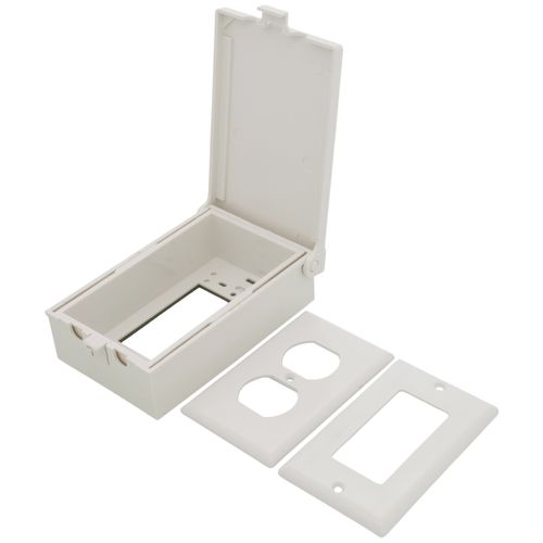 Main product image of 1-Gang Weatherproof Low Profile In-and-Out Vertical In-Use Cover (White)