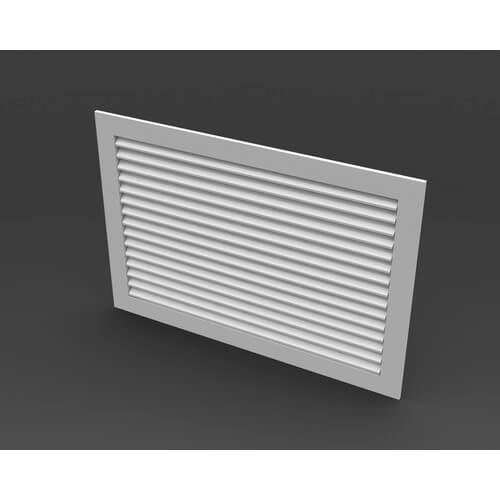 Main product image of 12" x 8" (Wall Opening Size) Extruded Aluminum Return Grille (RH45 Series)