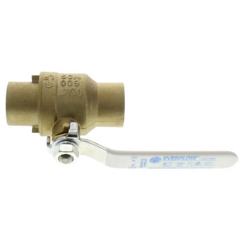 1-1/4" Full Port Sweat Ball Valve (Lead Free)