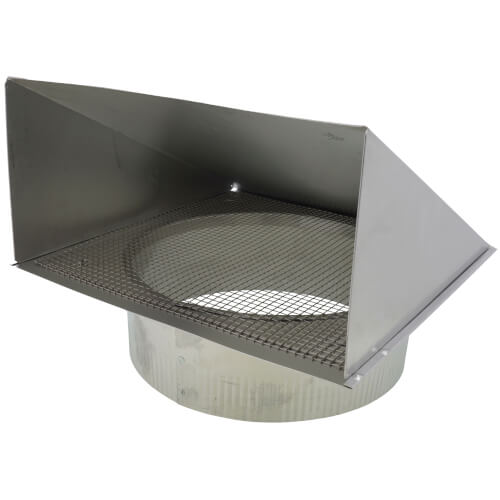 10" Aluminum Fresh Air Inlet Wall Cap