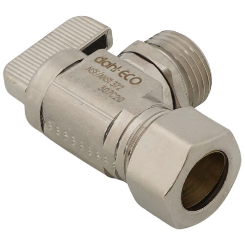 Main product image of 1/2" Nom Comp (5/8" OD) x 1/2" NPSM Angle Supply Stop, Lead Free (Chrome Plated)