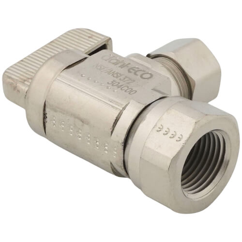 Main product image of 3/8" FIP x 3/8" OD Compression Angle Stop Valve, Lead Free (Chrome Plated)