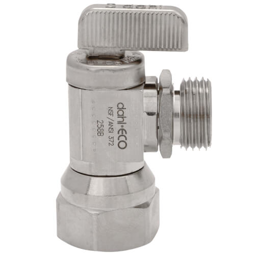 Main product image of 1/2" FIP x 1/2" NPSM Angle Supply Stop, Lead Free (Chrome Plated)