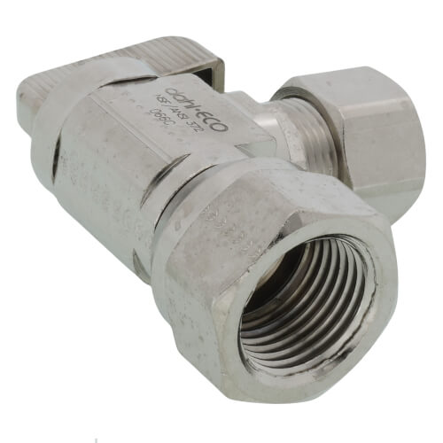 1/2" FIP x 1/2" OD Comp Angle Supply Stop, Lead Free (Chrome Plated)