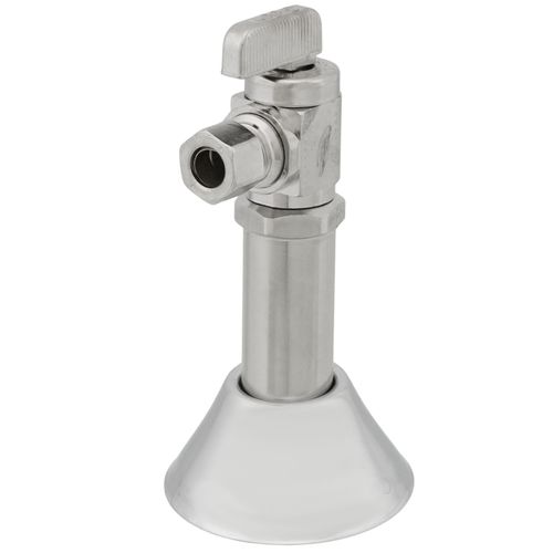 Main product image of 1/2" MIP x 3/8" OD Compression Angle Finishing Valve w/ 2-1/2" Ext. Lead Free (Chrome)