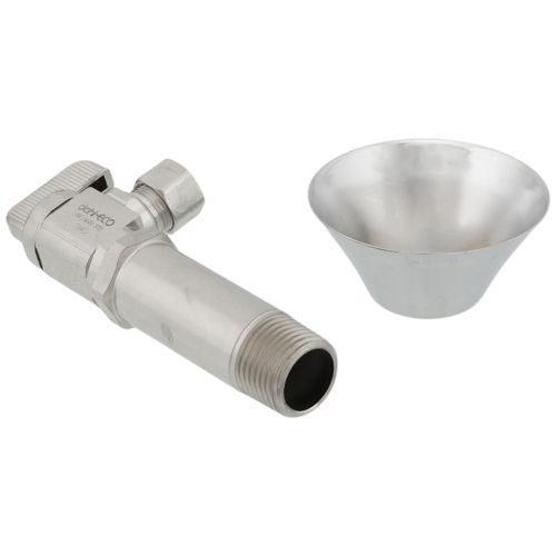 Main product image of 1/2" MIP x 3/8" OD Compression Angle Finishing Valve w/ 2-1/2" Ext. Lead Free (Chrome)