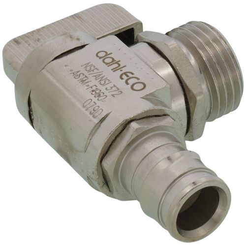 Main product image of 1/2" Expansion PEX x 1/2" NPSM Angle Supply Stop, Lead Free (Chrome Plated)