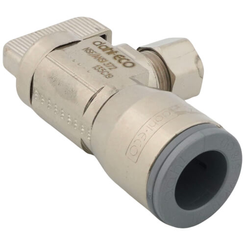 Main product image of 1/2" QUICK-GRIP x 3/8" OD Comp Angle Stop Valve (Lead Free)
