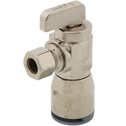 Main product image of 1/2" QUICK-GRIP x 3/8" OD Comp Angle Stop Valve (Lead Free)