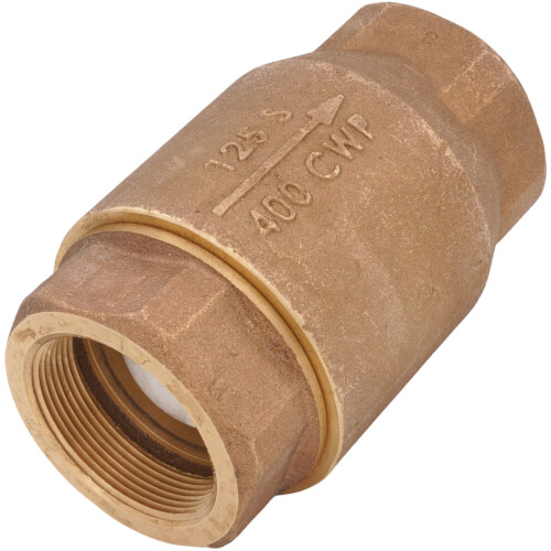 2" Threaded Bronze Spring Check Valve