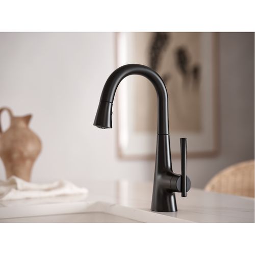 Main product image of Kurv 1 Handle Bar Faucet (Matte Black), 6126BL