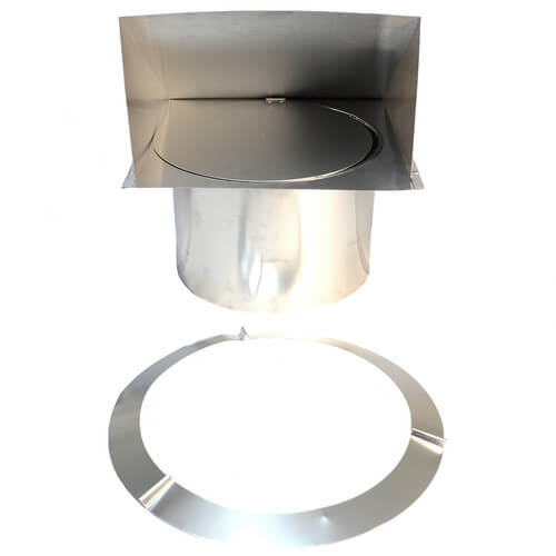 Main product image of 12" Round Duct Wall Cap w/ Backdraft Damper