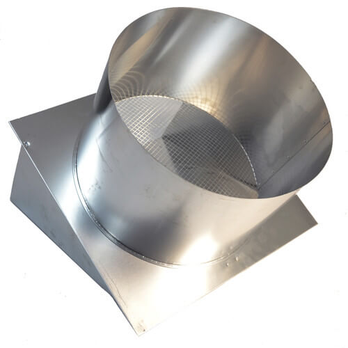Main product image of 12" Round Duct Wall Cap w/ Backdraft Damper