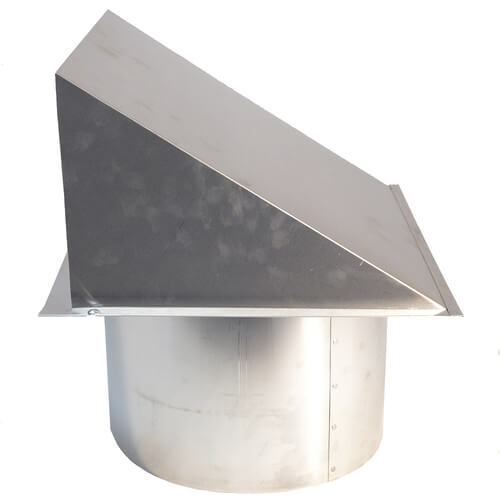 Main product image of 12" Round Duct Wall Cap w/ Backdraft Damper