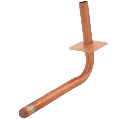 1/2" Male Sweat Copper Tub Spout Stub Out Elbow with Square O Strap, No Lead (5" x 7")