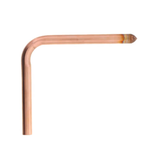 1/2" Male Sweat Copper Tub Spout Stub Out Elbow (6" x 7")