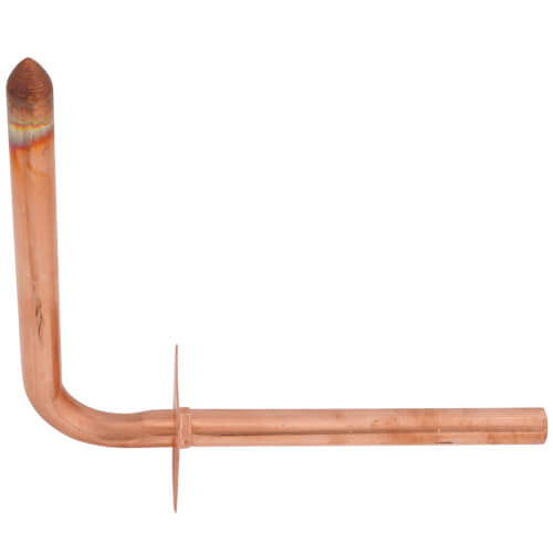 1/2" Male Sweat Copper Tub Spout Stub Out Elbow with Square O Strap, No Lead (8" x 7")