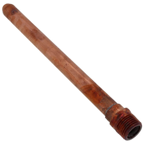 1/2" MIP x Spin Closed End Copper L Stub Out Bullet (8-1/2" Length)