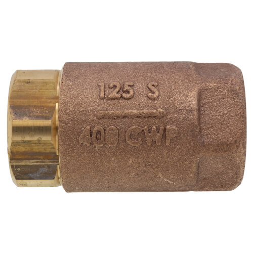 1" FNPT Soft Seat Bronze Spring Check Valve w/ EPDM Seat