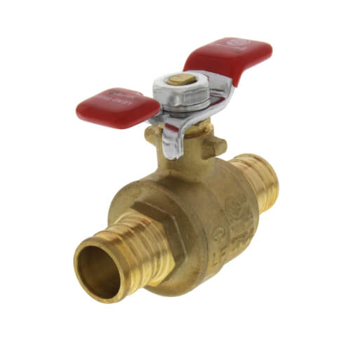 3/4" PEX x 3/4" PEX Ball Valve, T-Handle (Lead Free)