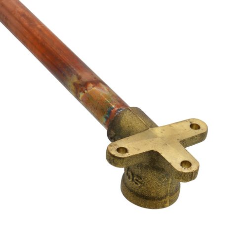 Main product image of 1/2" FIP Swivel Copper Shower Riser w/ 1/2" FIP Drop Ear (30" Length)