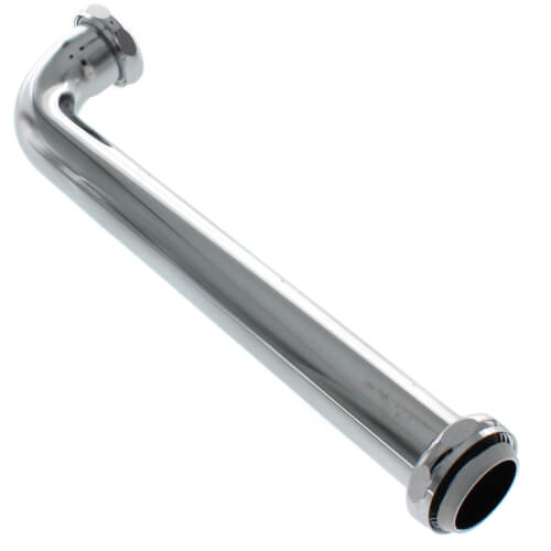 Main product image of 1-1/4" x 12", 17 Gauge, Slip Joint Elbow (Chrome Plated)