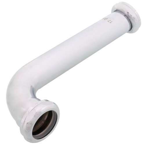 Main product image of 1-1/4" x 8" Slip Elbow w/ 2 nuts and 2 washers (Chrome-Plated)