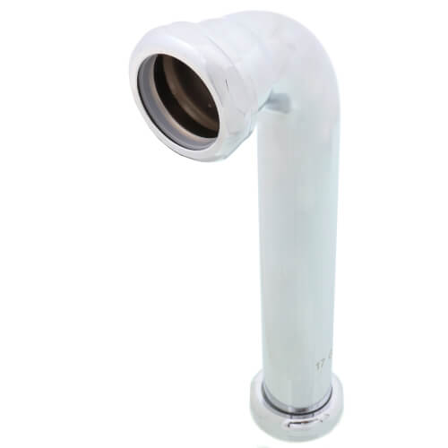 Main product image of 1-1/4" x 8" Slip Elbow w/ 2 nuts and 2 washers (Chrome-Plated)