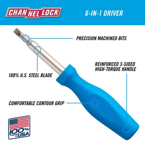 Main product image of 6-in-1 Professional Multi-Bit Screwdriver