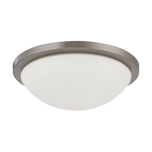 Main product image of Button LED 13" Flush Mount Fixture Brushed Nickel Finish LED Module Included